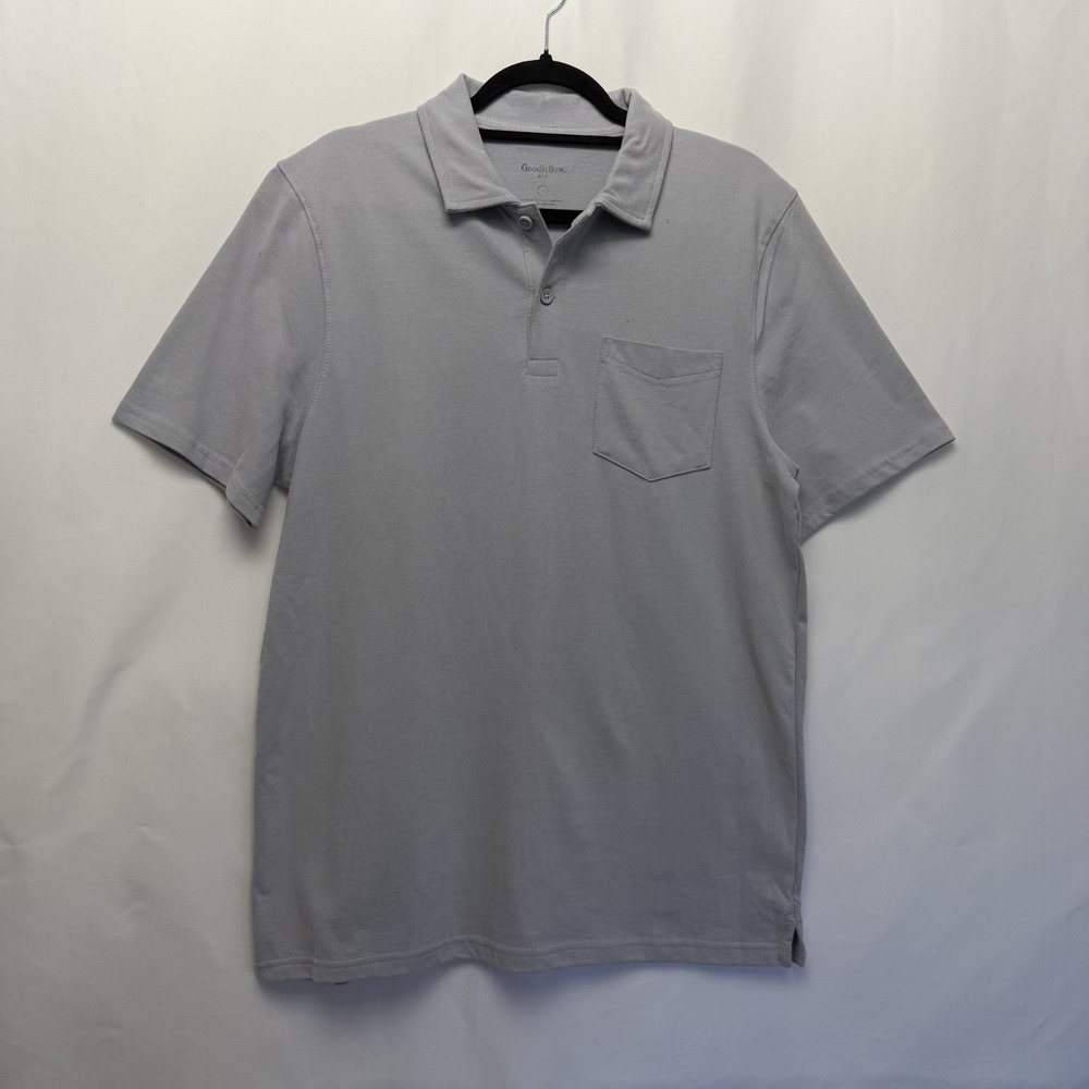GOODFELLOW & CO LT GRAY POLO COLLARED SHORT SLEEVE SHIRT Size M
